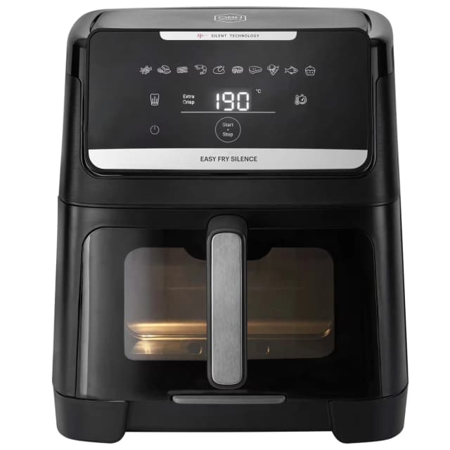 OBH Nordica Easy Fry Silence Vision airfryer 7 liter, svart